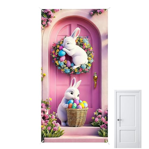 Cartel de Puerta de Pascua Grande y Carteles Divertidos para Exterior 89x178 2