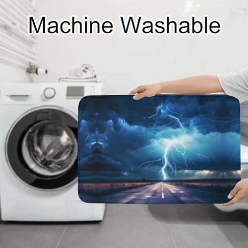 Tapis de salle de bain lot de 3 Lightning in a Flash antidérapant - 8