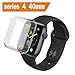 Produktbild ALOUCH Apple Watch Series 4/Series 5 Hülle Schutzhülle 40mm, iwatch case Weiche Ultradünne Weiche TPU Cover Displayschutz All-Around Hülle, Passend für Apple Watch Serie 4/Series 5 40mm
