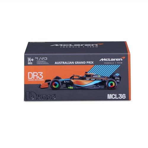 Bburago 1:43 Race McLaren Racing MCL36 (2022) miniatura 6
