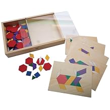 Pattern Blocks and Board Set with 10 Pattern Boards and 100 Tile Blocks