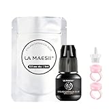 La Maesii Lash Cluster Glue Sensitive Lash Extension Glue Strong Hold Long Lasting 8 Weeks 0.5 Sec Drying Retension Lash Glue Adhesive Waterproof Salon Use