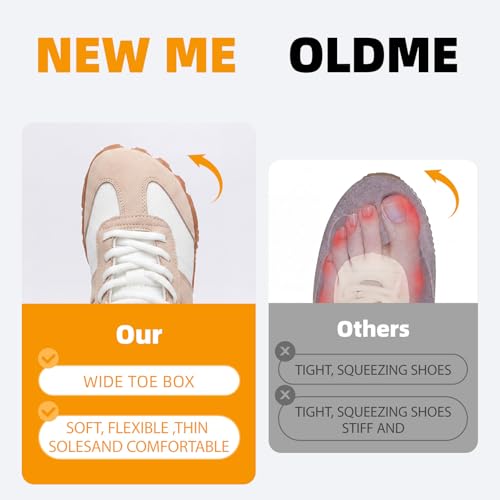 Image of Women's Barefoot Sneakers Wide Toe Box Zero Drop Sneakers | Breathable Lightweight Non-Slip Shoes for Gym Training, Trail Running, Hiking & Daily Walking