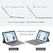 MoKo Microsoft Surface Go Type Cover, Lightweight Ultra-Slim Wireless Bluetooth Keyboard with Micro-USB Charging Cable and Built-in Rechargeable Battery for Surface Go 10 2018 Tablet - Black