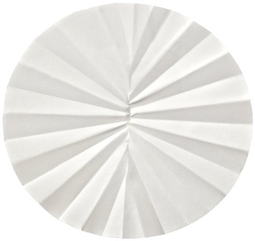 Image of Ahlstrom 5130-1250 Pleated Filter Paper, 6 Micron, Rapid Flow, Grade 513, 12.5cm Diameter (Pack of 100)