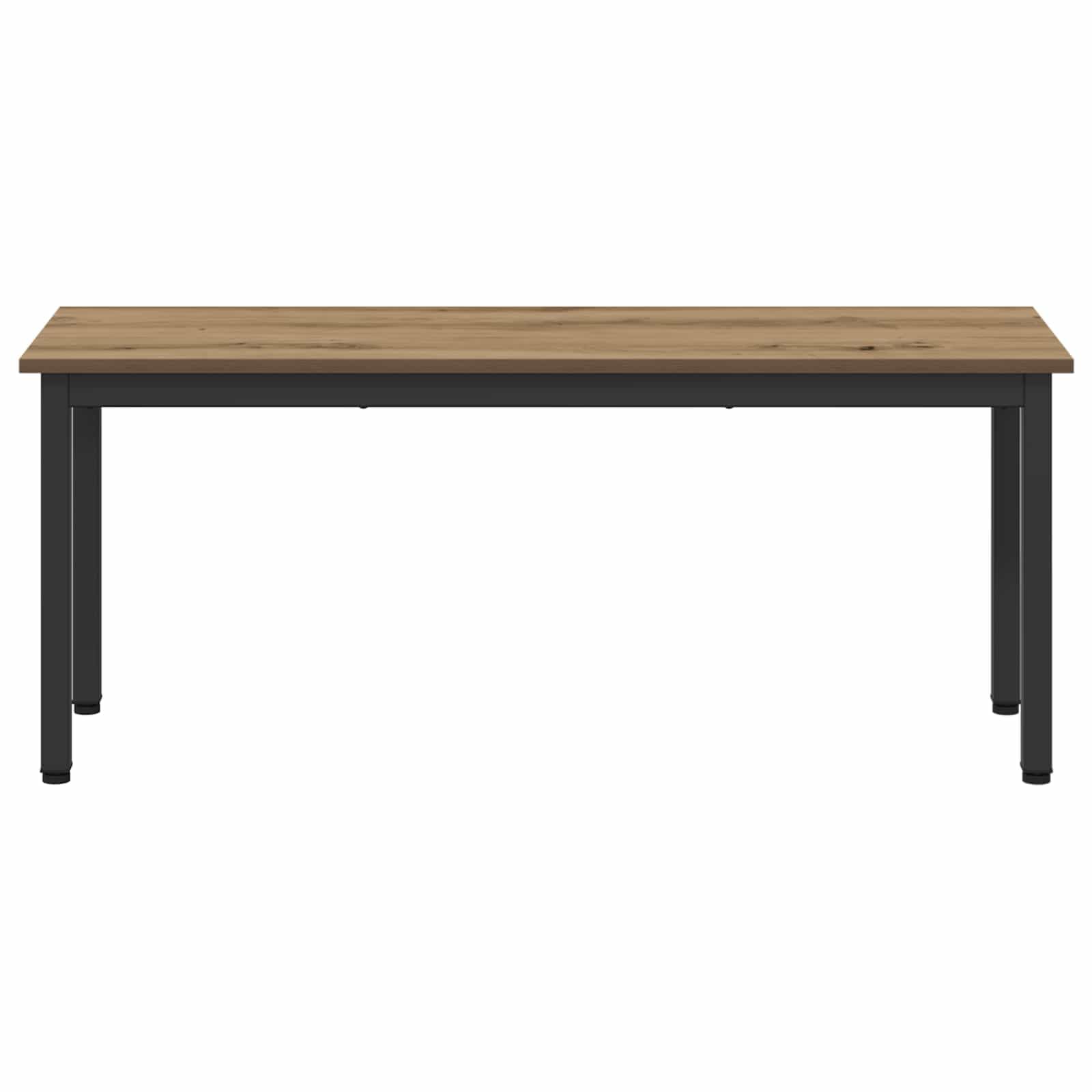 Ławka materiał drewnopochodny dąb 110 x 35 x 45 cm