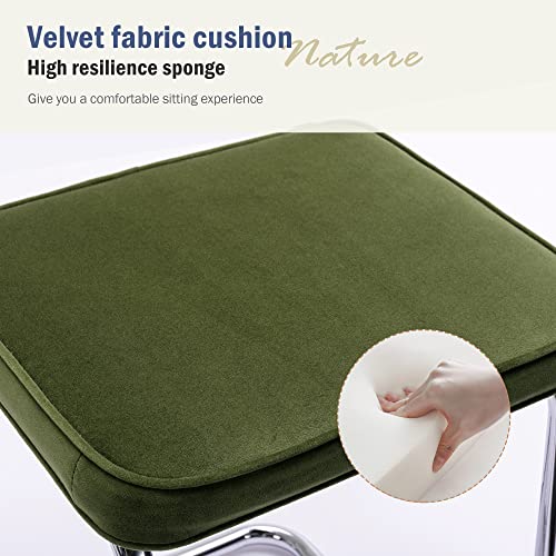 Flouki Counter Stools Set Of 2, Stool Bar Chair 24", Metal Base Armless Barstool Chair With Hand-Woven Rattan Back, Modern Style Velvet Chair Bar, For Bar, Kitchens, Dining Areas And Living Rooms #TOP5