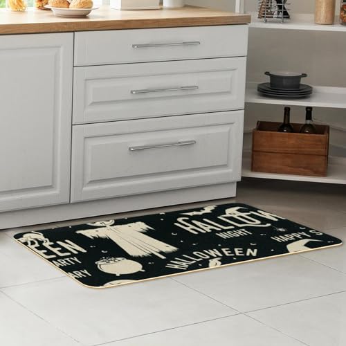 Tapete de cocina lavable para evitar resbalones con estilo de libro mágico 7