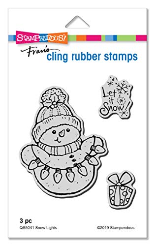 Stampendous Cling Stamp-Snow Lights