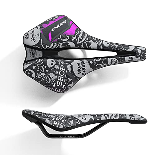 Bike Saddle With Rear Reflective Sticker - Waterproof Surface Bicycle Seat For Men Women (L) #TOP1