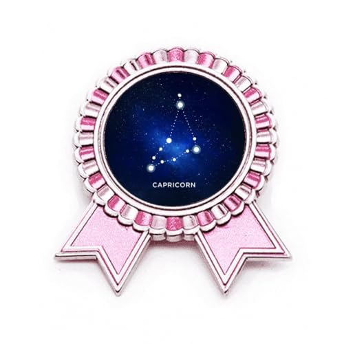 Broche Capricorne constellation rose en métal : le cadeau astro idéal
