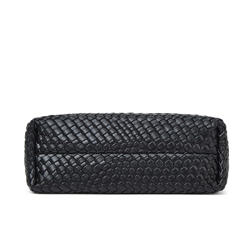 Bolso tote tejido para mujer con cartera miniatura 5