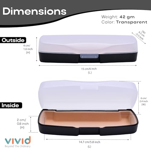 Image of Unisex Lightweight Specs Self Button Eyewear Dabbi Abs Hard Case Cover