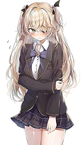 Poster World Anime Girls Genshin Impact Fischl Genshin Impact Jk Matte Finish Paper Print Poster 12 x 18 inch (Multicolor) PW-6571