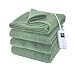 Sunbeam Quilted Fleece Heated Blanket, Twin, Ivy, BSF9GTS-R622-13A00