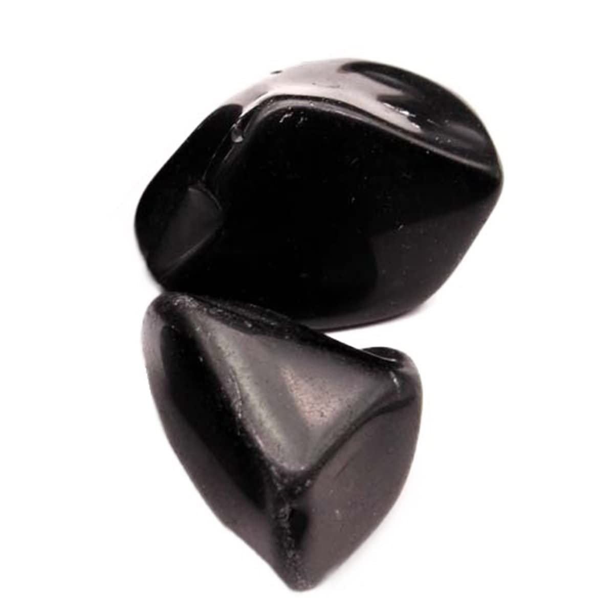 Amazon.co.jp: クリスタルストーン 2 個の天然ブラック ストーン