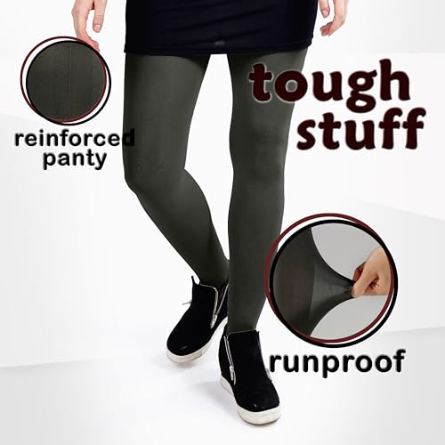 Image of Silky Toes Women's 60D Soft Opaque Tights 1-2 Pairs -Black White And Colored Stockings for Women