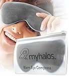 MyHalos® Microwave Activated Moist Heat Eye Compress for Dry Eyes and Stye Treatment - Heated Eye Mask for Dry Eyes -Our Dry Eye Therapy Mask Relives Blepharitis & Pink Eye -Warm Compress for Eyes