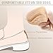 Dalababa 4 Pairs of Heel Pads for Shoes, Self-adhesive Non-Slip Heel Pads for Too Large Shoes, Heel Protectors to Prevent Rozing and Blisters