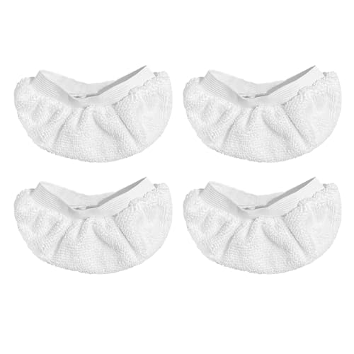 Yicotira 4 Pack Steam Cleaner Accessories for Most Handheld Steam Cleaner - Microfiber Cloths Cover Compatible with Bissell Steam Shot, Dupray, PurSteam, Comforday Steam Cleaner