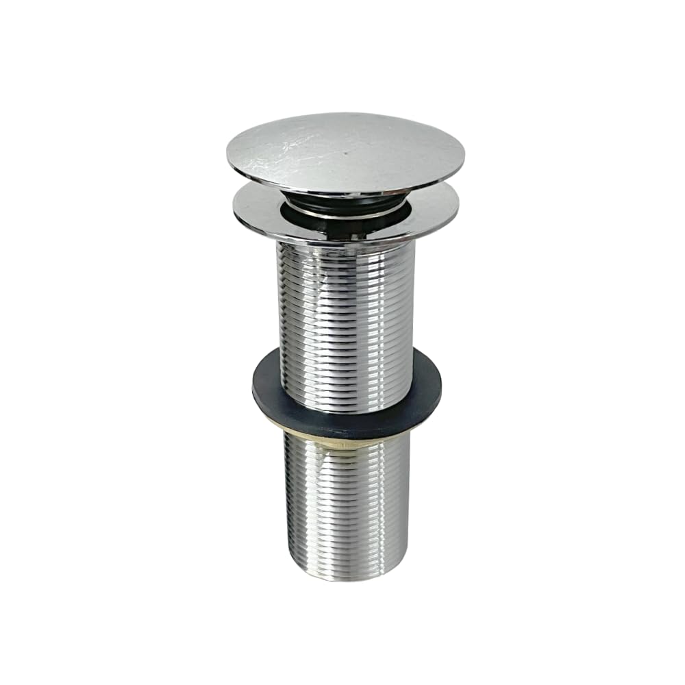 Viking Brass Waste Coupling Pop-Up Full Cap - 125mm (5”) Length | Thread Size 32mm (1-¼”) Outer | Polished Chrome Finish | Suitable for Various Wash Basins