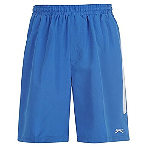 Slazenger Mens Woven Shorts Elasticated Waist Exercise Fitness Workout Sports Blue S