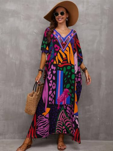 Kaftan Dresses for Women Plus Size Bathing Suit Cover up Caftan Maxi Beach Dresses2