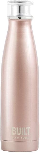 Built Perfect Seal Double-Walled Insulated Stainless Steel Water Bottle, 500 ml, Rose Gold