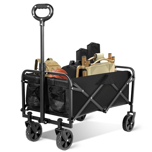 Chariot Pliable de Jardin - Chariot Utilitaire Grand Volume