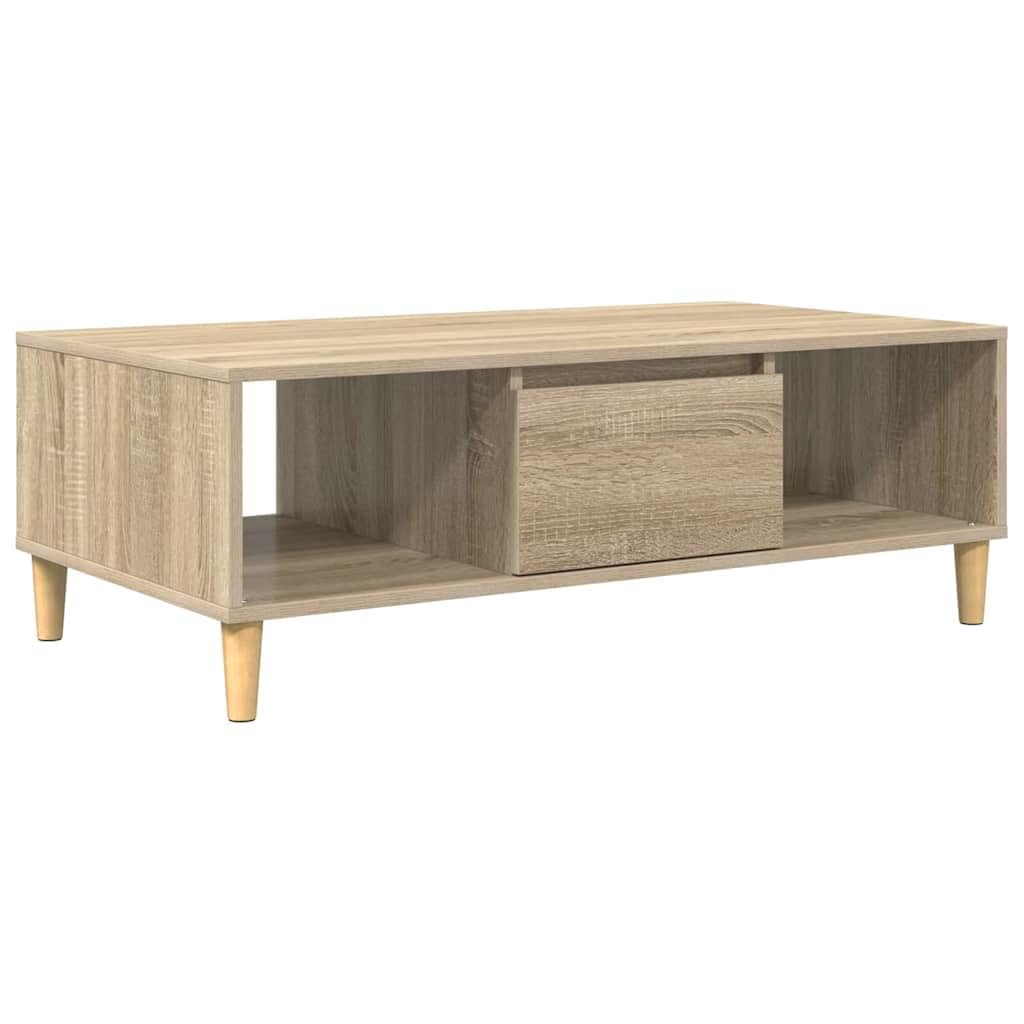 Table basse avec compartiments pour optimiser l'espace du salon