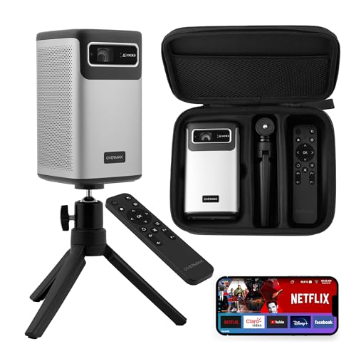 Proyector portátil Multipic 8.1 4K con Android 9.0, Wi-Fi, Bluetooth y batería integrada 2