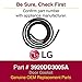 LG 3920DD3005A Dishwasher Door Gasket Dishwasher