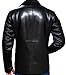 OBX Fashion Casual Leather Blazer For Men - Genuine Lambskin Mens Real Leather Jacket Coat Black (XL)