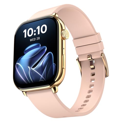Noise Pulse 4 Max Smart Watch with AI Create (India's 1st Ever with Unlimited Watch Faces), AI Search, 1.96' AMOLED Display, Functional Crown, Premium Metallic Finish, Health Suite (Rose Pink)
