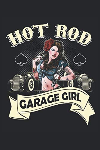 Hot Rod Garage Girl: Cuaderno o diario de regalos de American Monster Truck (rayado, 15,24 x 22,86 c Hot Rod Garage Girl: Cuaderno o diario de regalos de American Monster Truck (rayado, 15,24 x 22,86 c