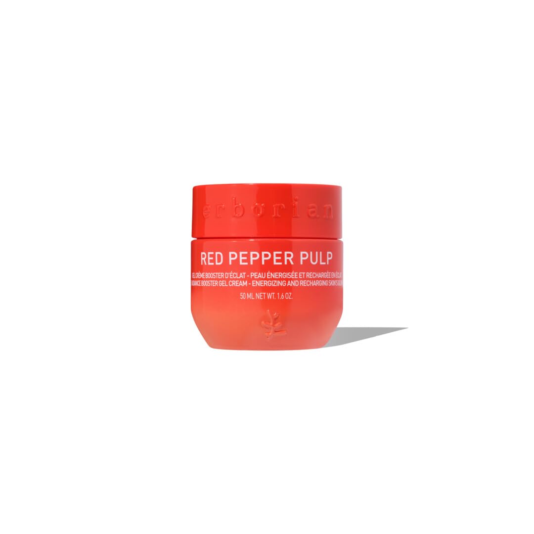 Erborian Red Pepper Pulp - Feuchtigkeitscreme mit Chili-Extrakt gegen Falten - Belebendes Gel für einen Strahlenden Teint - Koreanische Pflege - 50 ml