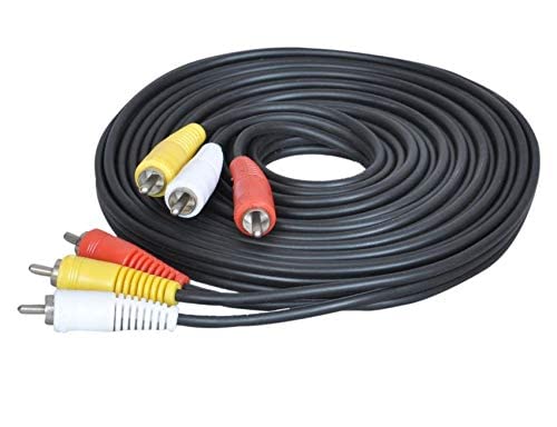 3RCA-3RCA Male to Male Audio-Video Cable -K- Compatible for Set-Top Box, LED/LCD, TV, DVD Player, Home-Theatre, AV Receivers and More (6 Feet) offers donot miss