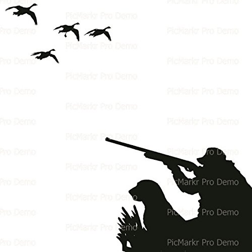 8" Round - Duck Hunting - Edible Cake/Cupcake Party Topper - D20437