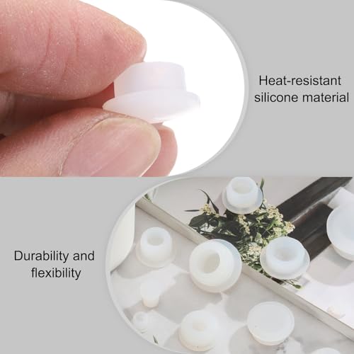 Bouchon de trou en silicone pour masquer perçage de vis meuble 10 mm - 4