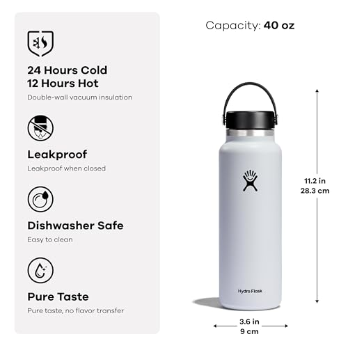 Image of Hydro Flask 40 Oz Wide Flex Cap Lupine