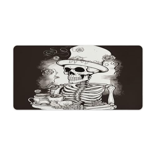 Skeleton Chef Desk Pad con Base de Goma