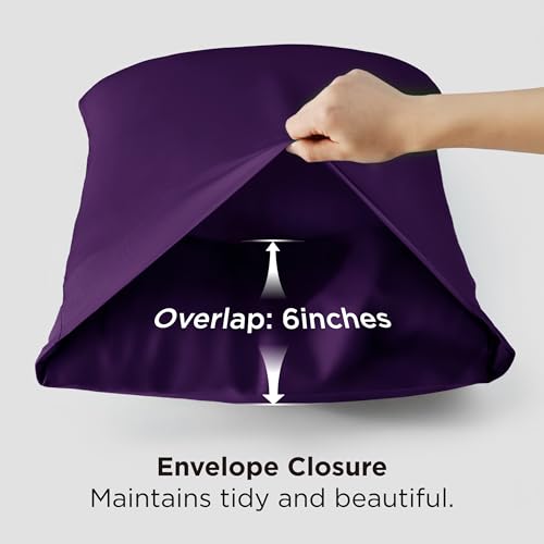 Image of Bedsure King Size Pillow Cases Set of 2, 100% Rayon Derived from Bamboo
