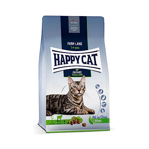 Happy Cat 70547 - Culinary Adult Weide Agnello - cibo secco per gatti adulti e sbornia - contenuto 300 g