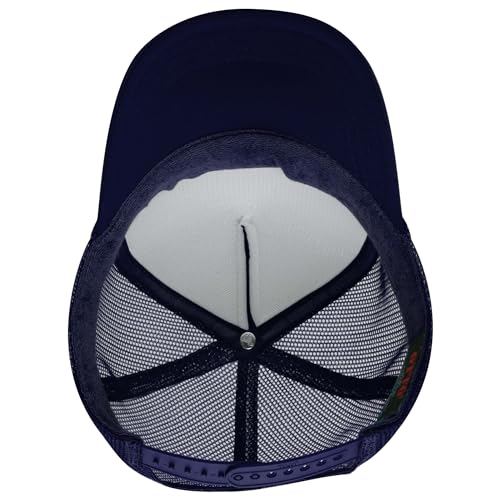 Image of OTTO Polyester Foam Front 5 Panel High Crown Mesh Back Trucker Hats in 97, Bulk, Wholesale