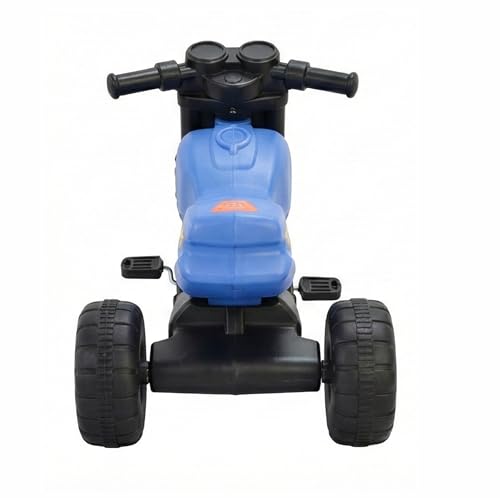 Image of Little Fingers Kids Ride-on Tricycle for Toddlers -Pedal Bike with Wide Wheels & Easy-Grip Handle - Indoor Outdoor Plastic Ride Toy for Boys & Girls Age 1 to 3 Years