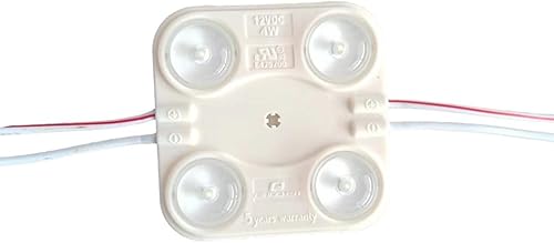 Módulo LED de 4.0 W, 12 V CC, impermeable, luz decorativa para letreros publicitarios de letras con cinta adhesiva en la parte trasera (paquete de