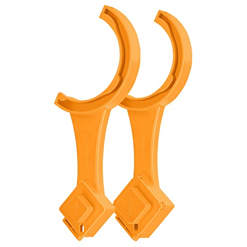 2 PCS RV Sewer Hose Wrench Multi-Purpose RV Sewer Hose Wrench RV Sewer Cleanout Cap Removal Wrench Fit Most 3-Inch and 4-Inch Male/Female Camper Sewer Caps for Black Water Tank Orange