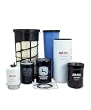 HERO Maintenance Filter Kit For John Deere 325K Backhoe Loader Filters Compatible With OEM AT332908