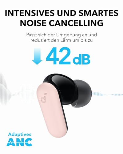 soundcore P30i by Anker Noise Cancelling Earbuds, smarte Geräuschunterdrückung, kraftvolle Bässe, 45h Spielzeit, 2-in-1 Case und Handyständer, IP54, kabellose Kopfhörer, Bluetooth 5.4, App Steuerung 3