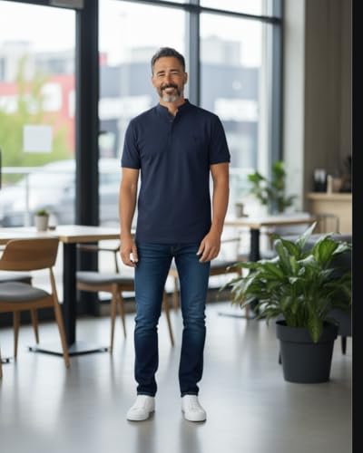 Image of Navy Blue Polo Tshirt